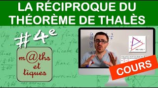 LE COURS  La réciproque du théorème de Thalès  Quatrième [upl. by Roger]