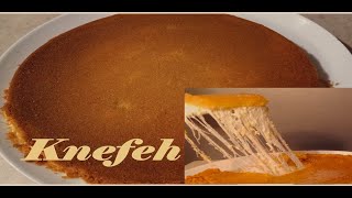 Knafeh Recipe  How to make the best homemade Kunafa with semolina  quotKnefeh Naamehquot Soft Knafeh [upl. by Sedda]