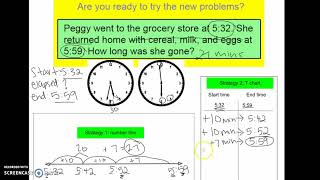 elapsed time within the same hour 3rd grade [upl. by Eldora]