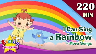 I Can Sing a Rainbow  More Nursery Rhymes  50 Kids songs with lyrics  English animation [upl. by Ailic]