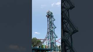 Northeasts Scariest Drop Tower  Demon Drop at Dorney Park [upl. by Naek458]