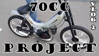 CIRCUIT UITLAAT OPVOEREN  70cc TOMOS PROJECT VLOG 2 [upl. by Ashraf830]