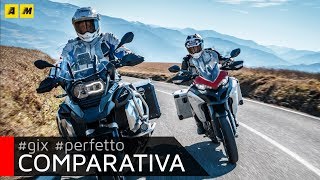 BMW R 1250 GS Adventure vs Ducati Multistrada 1260 Enduro TEST Sfida Maxi Enduro Top ENGLISH SUB [upl. by Htebarual]