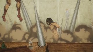 Eren uses warhammer titan powers  AOT season 4 part 2 [upl. by Xever]