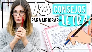 Cómo mejorar tu letra  10 tips para aprender rápido y escribir bonito [upl. by Tychonn]