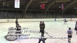 Simsbury High School JV Hockey vs Westminster [upl. by Sullivan]