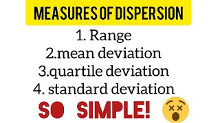 Measures of dispersionRangeMean deviationQuartile deviationstandard deviationmalayalam [upl. by Etessil]