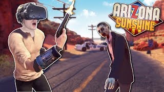 ZOMBIE APOCALYPSE IN ARIZONA  Arizona Sunshine Gameplay  VR Zombie Survival Game [upl. by Ynohtna]