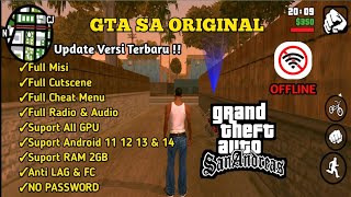 TUTORIAL LENGKAP CARA PASANG GTA SA ORIGINAL DI ANDROID TERBARU ALL GPU [upl. by Hardan]