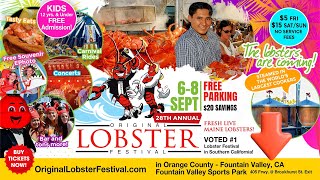 Original Lobster Festival  Sept 68 2024 • in Orange County FV Sports Park Fountain Valley CA [upl. by Atsuj]