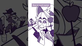 LA PAPERA lucifer lucifermorningstar hazbinhotellucifer art edit shorts hazbinhotel duck [upl. by Borlase]