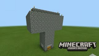 Minecraft PE Easy Mob Farm Build [upl. by Harmonia]