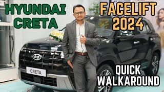 finally the wait is overHyundai Creta facelift 2024New color Robust emerald pearlGREEN [upl. by Acyssej]