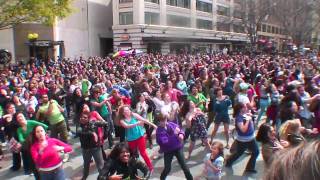 Seattle quotGleequot flash mob performs in Westlake Park [upl. by Schreibe]