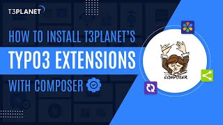 How to Install TYPO3 Extension via Composer  T3Planet [upl. by Fitalludba]