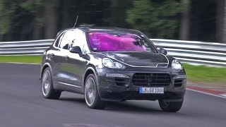 2015 Porsche 958 Cayenne GTS undergoing testing on the Nurburgring [upl. by Noman]