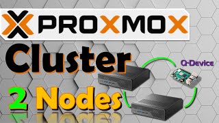 ProxMox Cluster 2 Nodes  QDevice Кластер просто Для дома и офиса [upl. by Beeck]