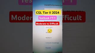 CGL 2024 Tier II Moderate to Difficult Testbook FT1✅ssc ssccgl ssccgl2024 testbook [upl. by Nomaid10]