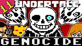 Lets Play Undertale Genocide Playthrough Part 11 No Mercy Gameplay  Sans Fight Final Battle [upl. by Elsilrac]