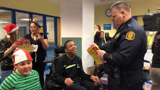 Presents From Police at The Childrens Institute  December 2018 [upl. by Maloy926]