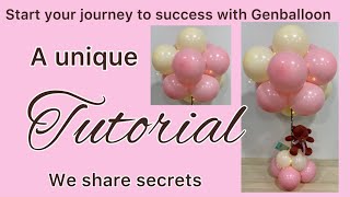 A table balloon bouquet Tutorial [upl. by Longfellow]