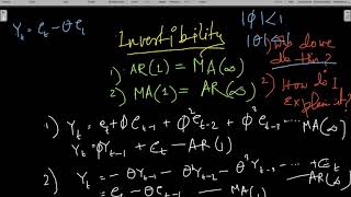 Invertibility of AR and MA Model and Necessary Intuitions [upl. by Edialeda]