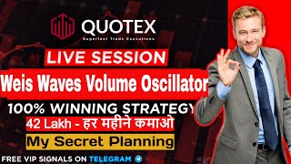 Quotex Weis Waves Volume Oscillator  Quotex 1 Minute Trick  Quotex Special Strategy 2022  Quotex [upl. by Reisfield756]