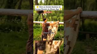 Part2 L Ancien Système de Lavage😲 shortvideo short washing clothes romania middleages wow [upl. by Lamek]