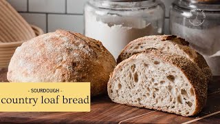 How to Make Sourdough Country Loaf Bread  Little Spoon Farm [upl. by Millburn652]