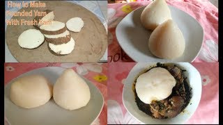 How to Make Pounded Yam With Blender [upl. by Leunam]