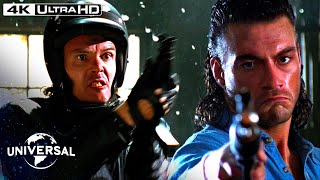 Hard Target  The Crazy Shotgun Explosion in 4K HDR [upl. by Nezah]