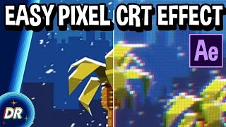 Pixel  CRT Effect in After Effects [upl. by Eiramac833]