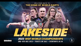 The WDF World DARTS Championship from the Lakeside 2023 [upl. by Wendt862]