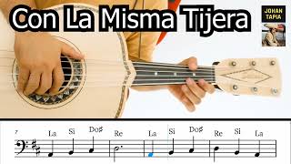 Con la misma tijera Vicente Fernández tutorial Guitarron ￼ [upl. by Novonod]