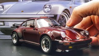 Porsche 911 Turbo 1988 Tamiya Kit without airbrush  Tamiya Maroon TS11 Spray [upl. by Priscilla809]