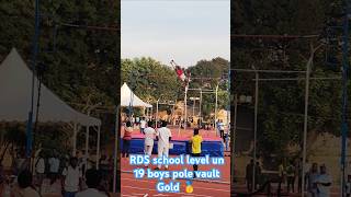 RDS school level state meet 2024pole vaultgold 🥇Erode athletes RDSsports [upl. by Nidak]