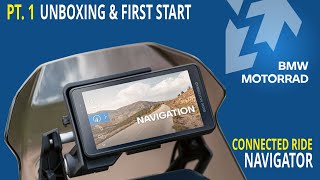 BMW Connected Ride Navigator  Pt1 Unboxing and First Start Prima accensione [upl. by Eednus]