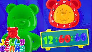 Telling Time Song  What Time Is It  Kids Songs For Children  Nursery Rhymes with Jelly Bears [upl. by Hole]