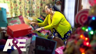 Hoarders Compulsive Shopper Decks Her Halls FULL of CHRISTMAS Stuff  AampE [upl. by Galang978]