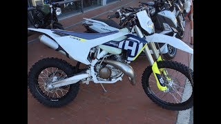 New Husqvarna TE 300i injection 2018 first view [upl. by Ahsykal]