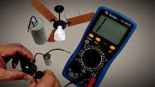 Como Testar Capacitor de Ventilador Com Multímetro  Passo a Passo [upl. by Aihsei147]