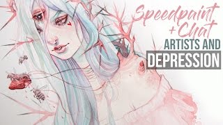 Speedpaint  Lets Chat Artists  Depression [upl. by Yeroc]