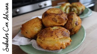 Cómo preparar papas rellenas Colombianas  Sábados con Adriana [upl. by Ardnahs]