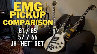 EMG PICKUP COMPARISON  8185 vs 5766 vs JH quotHetquot Set [upl. by Ynoble]