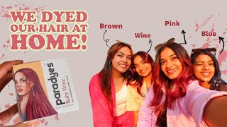 Colouring Our Hair At Home for the first time ✨Paradyes hair colour ✨ [upl. by Orutra]