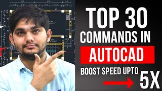 Top 30 Commands in AutoCAD  Full Explanation with Examples [upl. by Natelson]