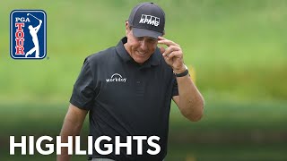 Phil Mickelson shoots 6under 64  Round 1  Travelers Championship 2020 [upl. by Noiek663]