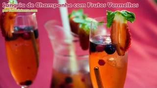 Sangria de Champanhe com Frutos Vermelhos [upl. by Ihdin332]