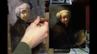 Painting Rembrandt in Acrylic Part 1 Painting Demo [upl. by Enial]