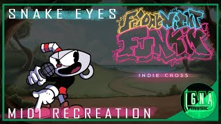 Friday Night Funkin Indie Cross Mod  Snake Eyes【Midi Recreation】 [upl. by Hildebrandt]